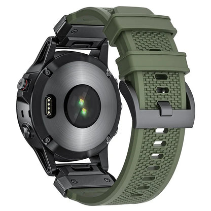 For Garmin Fenix 3 / 5 / 5X / 6X / 7X Soft Rubber Replacement Strap 26mm Universal Smart Watch Wrist Band