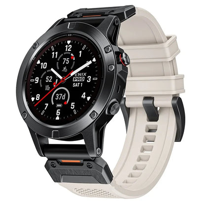 For Garmin Fenix 3 / 5 / 5X / 6X / 7X Soft Rubber Replacement Strap 26mm Universal Smart Watch Wrist Band