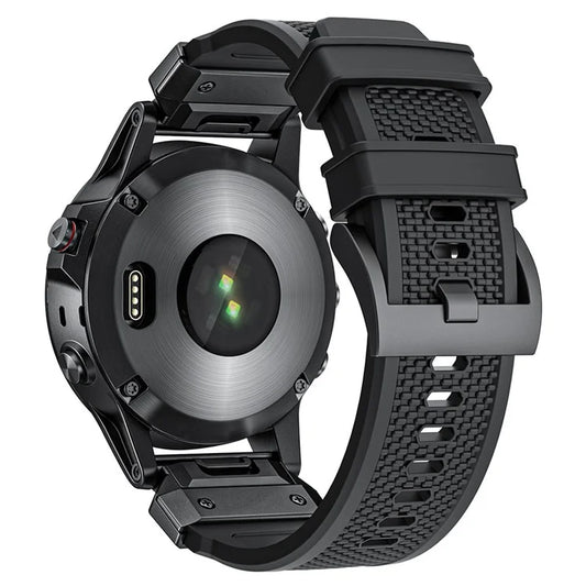 For Garmin Fenix 3 / 5 / 5X / 6X / 7X Replacement Strap 22mm Universal Smart Watch Soft Rubber Wrist Band
