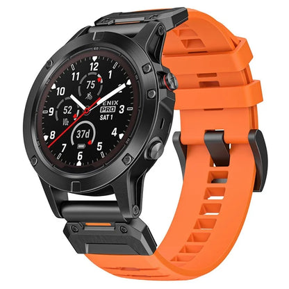 For Garmin Fenix 3 / 5 / 5X / 6X / 7X Smart Watch Replacement Strap 26mm Universal Fluorubber Wrist Band