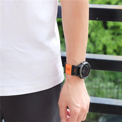 For Garmin Fenix 3 / 5 / 5X / 6X / 7X Smart Watch Replacement Strap 26mm Universal Fluorubber Wrist Band