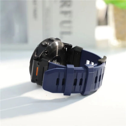 For Garmin Fenix 3 / 5 / 5X / 6X / 7X Smart Watch Replacement Strap 26mm Universal Fluorubber Wrist Band