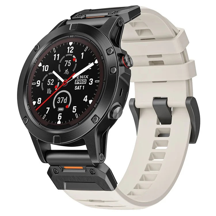 For Garmin Fenix 3 / 5 / 5X / 6X / 7X Smart Watch Replacement Strap 26mm Universal Fluorubber Wrist Band
