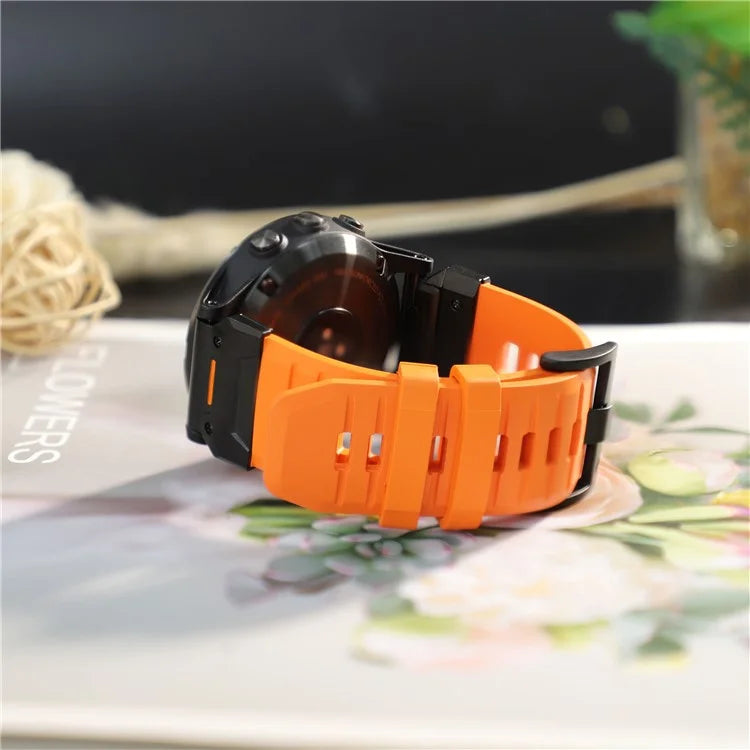 For Garmin Fenix 3 / 5 / 5X / 6X / 7X Replacement Strap 22mm Universal Smart Watch Fluorubber Wrist Band