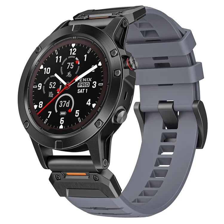 For Garmin Fenix 3 / 5 / 5X / 6X / 7X Replacement Strap 22mm Universal Smart Watch Fluorubber Wrist Band