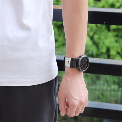 For Garmin Fenix 3 / 5 / 5X / 6X / 7X Replacement Strap 22mm Universal Smart Watch Fluorubber Wrist Band
