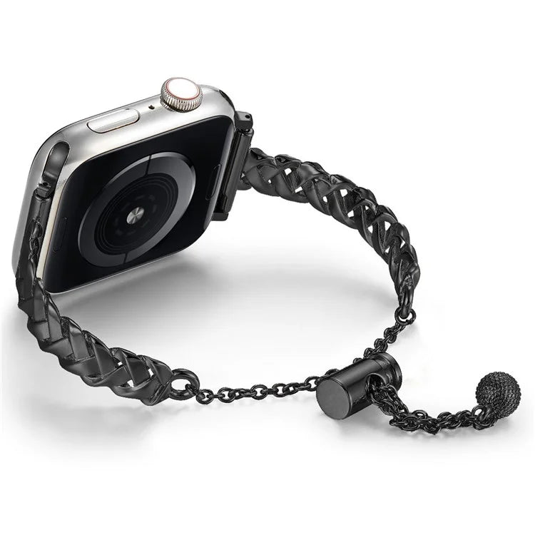 For Apple Watch 10 46mm / Ultra 2 / Ultra 49mm / 9 8 7 45mm / SE (2023) SE (2022) SE 6 5 4 44mm / 3 2 1 42mm Copper Bracelet X-Shape Design Strap