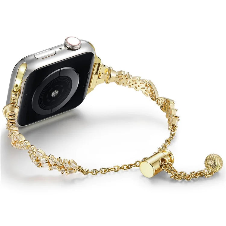 For Apple Watch 10 46mm / Ultra 2 / Ultra 49mm / 9 8 7 45mm / SE (2023) SE (2022) SE 6 5 4 44mm / 3 2 1 42mm Angel Wings Design Copper Watch Strap