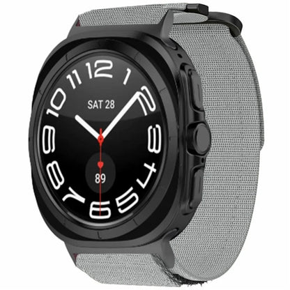 For Samsung Galaxy Watch Ultra 47mm Wrist Strap Magic Tape Nylon Watch Band