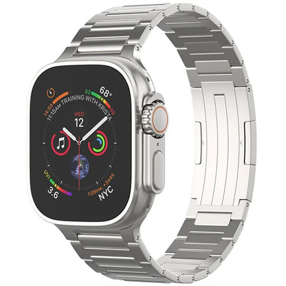 For Apple Watch Series 10 42mm / 9 8 7 41mm / SE (2023) SE (2022) SE 6 5 4 40mm / 3 2 1 38mm Titanium Alloy Band Replacement Watch Strap