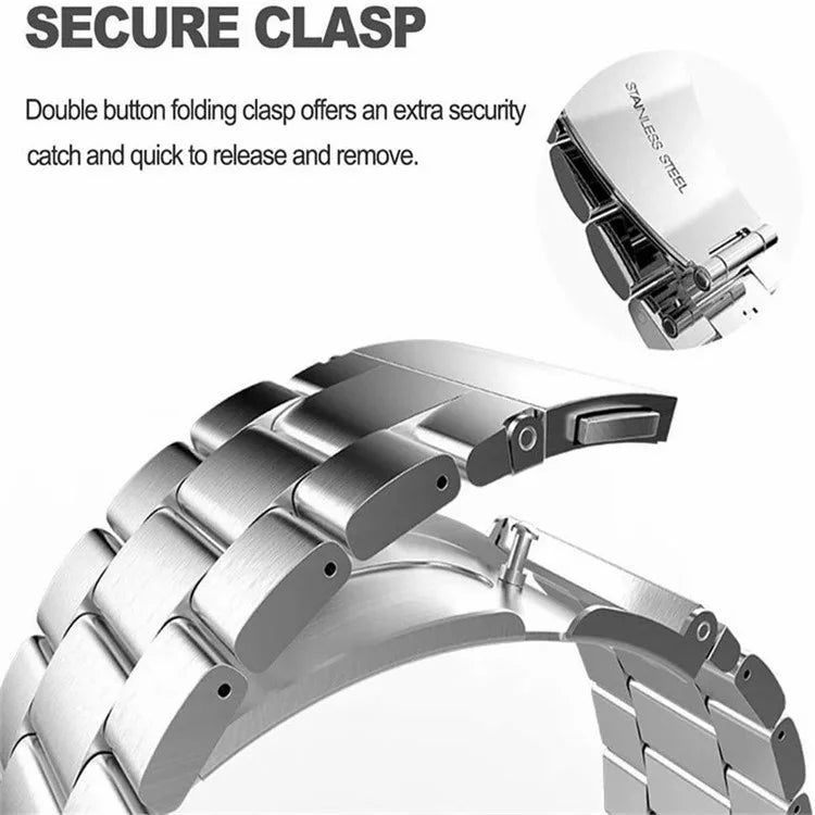 For Samsung Galaxy Watch Ultra 47mm 3-Bead Titanium Alloy Strap Replacement Watch Band
