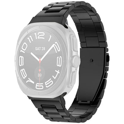 For Samsung Galaxy Watch Ultra 47mm 3-Bead Titanium Alloy Strap Replacement Watch Band