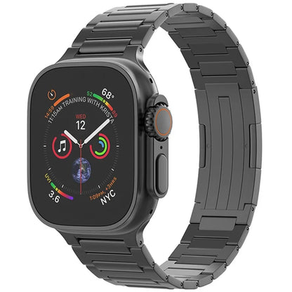 For Apple Watch 10 46mm / Ultra 2 / Ultra 49mm / 9 8 7 45mm / SE (2023) SE (2022) SE 6 5 4 44mm / 3 2 1 42mm Replacement Titanium Alloy Watch Strap