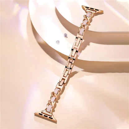 For Apple Watch 10 46mm / Ultra 2 / Ultra 49mm / 9 8 7 45mm / SE (2023) SE (2022) SE 6 5 4 44mm / 3 2 1 42mm Zinc Alloy+Leather Watch Strap