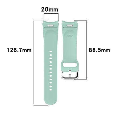 For Samsung Galaxy Watch7 / Watch6 / Watch FE 40mm / Watch 5 / Watch4 Wrist Band Silicone Watch Strap