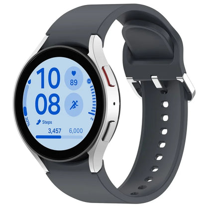 For Samsung Galaxy Watch7 / Watch6 / Watch FE 40mm / Watch 5 / Watch4 Wrist Band Silicone Watch Strap