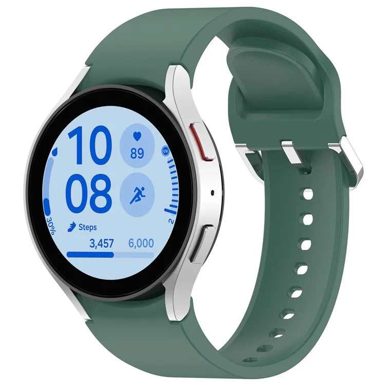 For Samsung Galaxy Watch7 / Watch6 / Watch FE 40mm / Watch 5 / Watch4 Wrist Band Silicone Watch Strap
