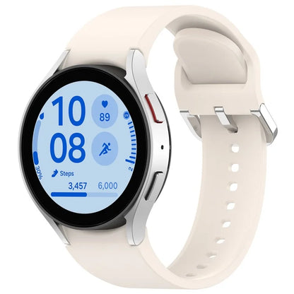 For Samsung Galaxy Watch7 / Watch6 / Watch FE 40mm / Watch 5 / Watch4 Wrist Band Silicone Watch Strap