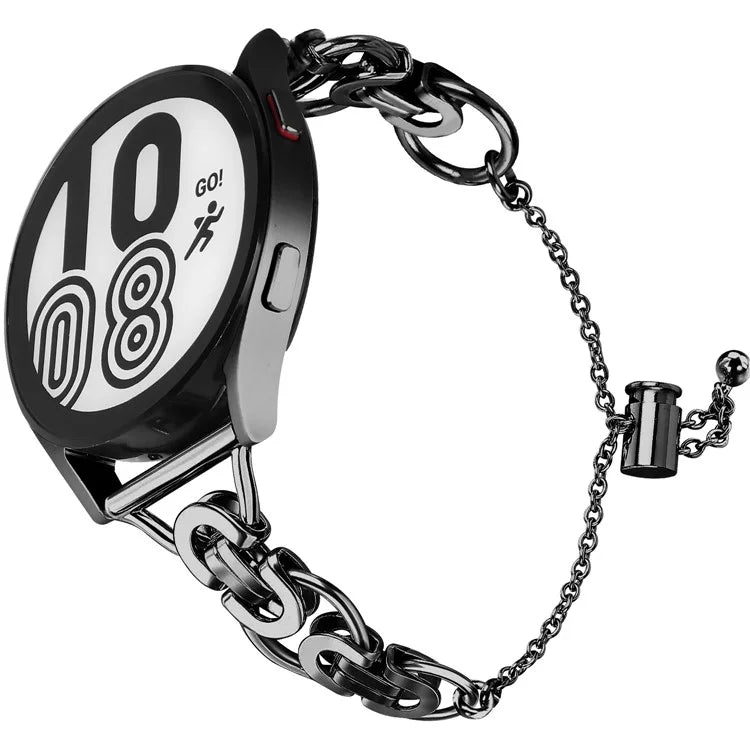 For Samsung Galaxy Watch FE 40mm Smart Watch Band Single Chain Style Metal Bracelet