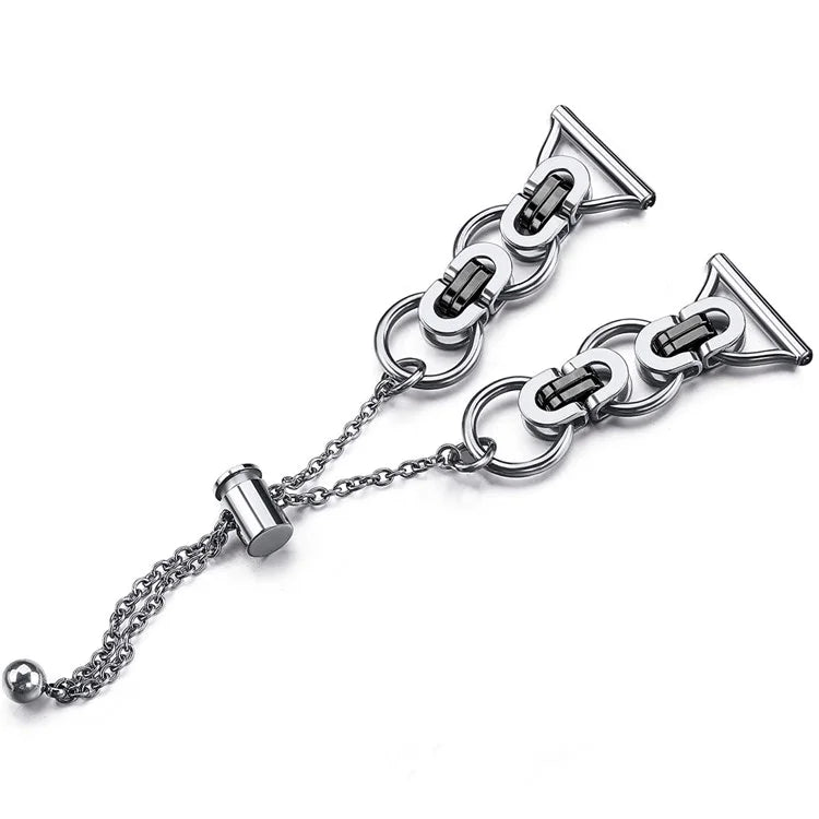For Samsung Galaxy Watch FE 40mm Smart Watch Band Single Chain Style Metal Bracelet