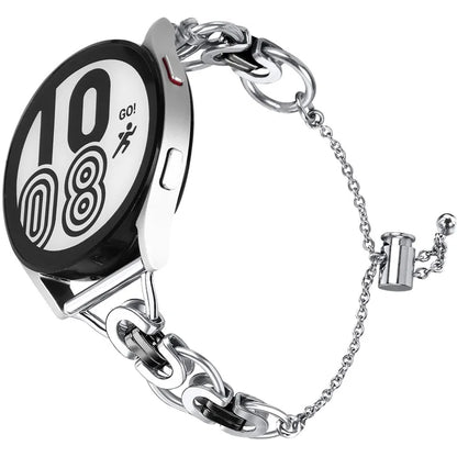 For Samsung Galaxy Watch FE 40mm Smart Watch Band Single Chain Style Metal Bracelet