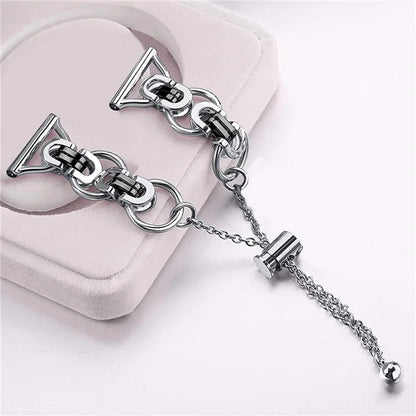 For Samsung Galaxy Watch FE 40mm Smart Watch Band Single Chain Style Metal Bracelet