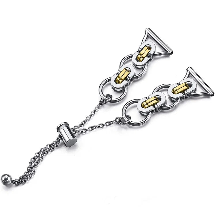 For Samsung Galaxy Watch FE 40mm Smart Watch Band Single Chain Style Metal Bracelet
