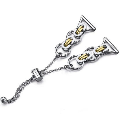 For Samsung Galaxy Watch FE 40mm Smart Watch Band Single Chain Style Metal Bracelet