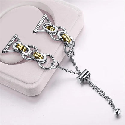 For Samsung Galaxy Watch FE 40mm Smart Watch Band Single Chain Style Metal Bracelet