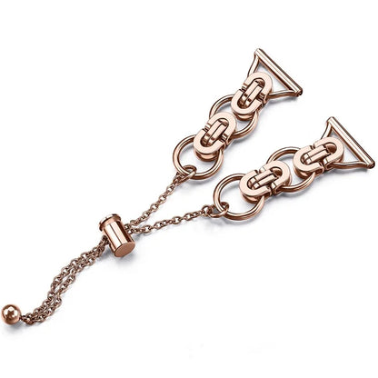 For Samsung Galaxy Watch FE 40mm Smart Watch Band Single Chain Style Metal Bracelet