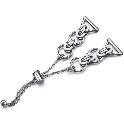 For Samsung Galaxy Watch FE 40mm Smart Watch Band Single Chain Style Metal Bracelet