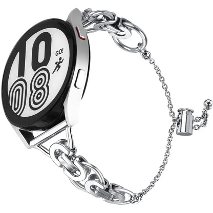 For Samsung Galaxy Watch FE 40mm Smart Watch Band Single Chain Style Metal Bracelet