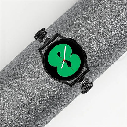 For Samsung Galaxy Watch FE 40mm Wavy Texture Band Alloy Metal Watch Strap Bling Bracelet