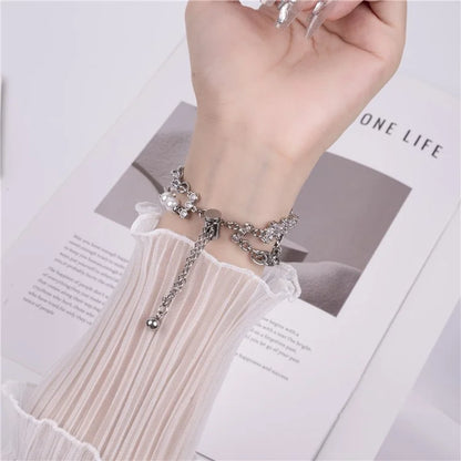 For Apple Watch 10 46mm / Ultra 2 / Ultra 49mm / 9 8 7 45mm / SE (2023) SE (2022) SE 6 5 4 44mm / 3 2 1 42mm Pearl Chain Stainless Steel Watch Strap