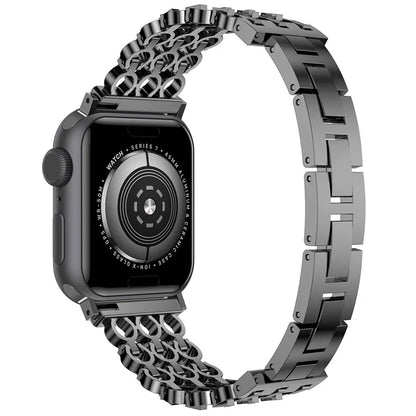 For Apple Watch 10 46mm / Ultra 2 / Ultra 49mm / 9 8 7 45mm / SE (2023) SE (2022) SE 6 5 4 44mm / 3 2 1 42mm Stylish Zinc Alloy Watch Strap