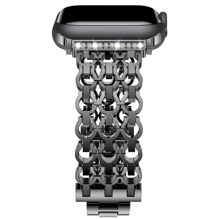 For Apple Watch 10 46mm / Ultra 2 / Ultra 49mm / 9 8 7 45mm / SE (2023) SE (2022) SE 6 5 4 44mm / 3 2 1 42mm Stylish Zinc Alloy Watch Strap