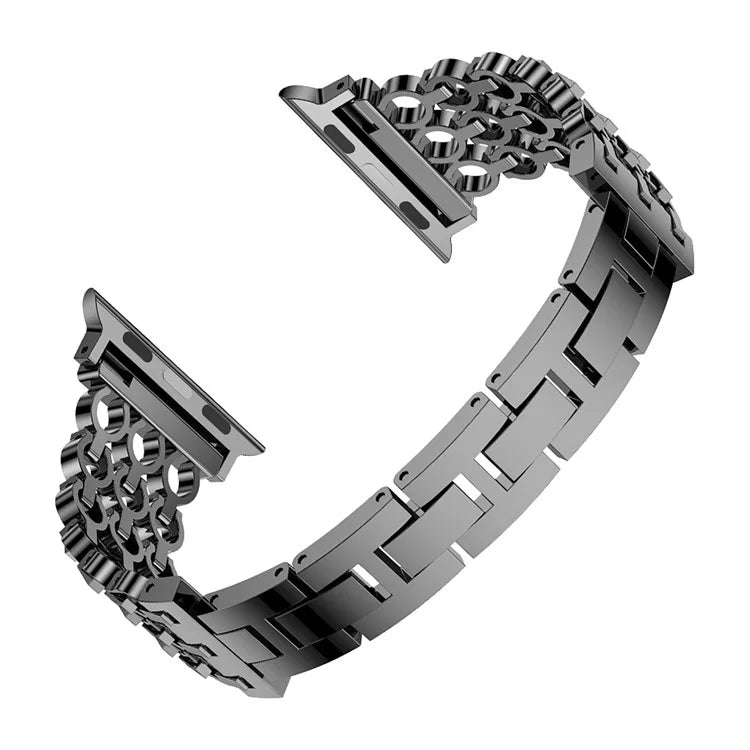 For Apple Watch 10 46mm / Ultra 2 / Ultra 49mm / 9 8 7 45mm / SE (2023) SE (2022) SE 6 5 4 44mm / 3 2 1 42mm Stylish Zinc Alloy Watch Strap