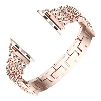 For Apple Watch 10 46mm / Ultra 2 / Ultra 49mm / 9 8 7 45mm / SE (2023) SE (2022) SE 6 5 4 44mm / 3 2 1 42mm Stylish Zinc Alloy Watch Strap