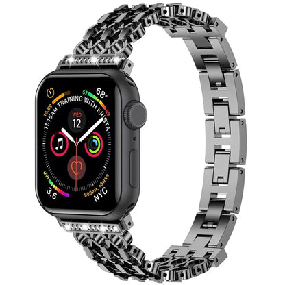 For Apple Watch Series 10 42mm / 9 8 7 41mm / SE (2023) SE (2022) SE 6 5 4 40mm / 3 2 1 38mm Zinc Alloy Band Replacement Watch Strap
