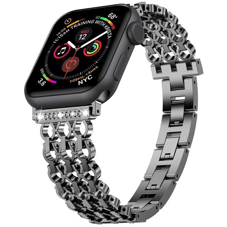 For Apple Watch Series 10 42mm / 9 8 7 41mm / SE (2023) SE (2022) SE 6 5 4 40mm / 3 2 1 38mm Zinc Alloy Band Replacement Watch Strap