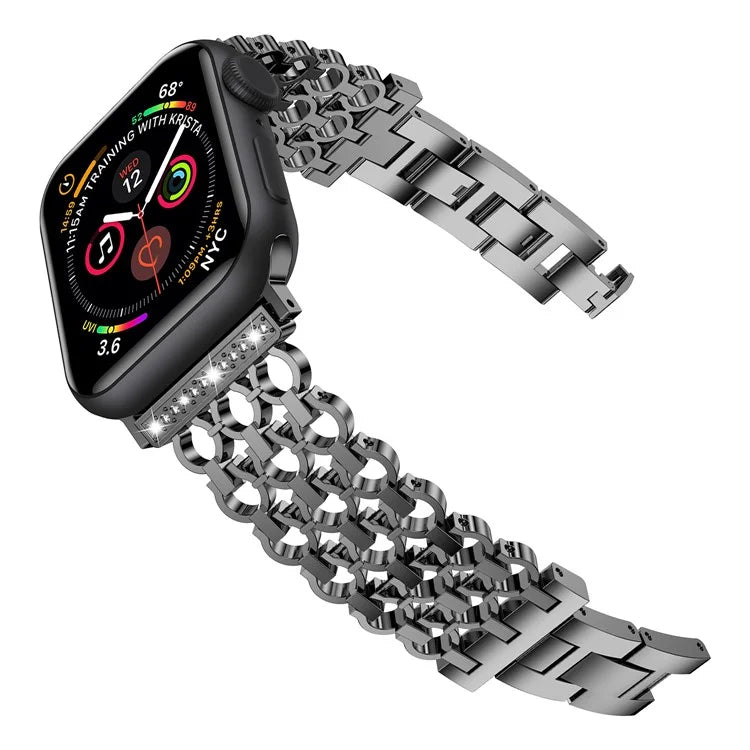 For Apple Watch Series 10 42mm / 9 8 7 41mm / SE (2023) SE (2022) SE 6 5 4 40mm / 3 2 1 38mm Zinc Alloy Band Replacement Watch Strap