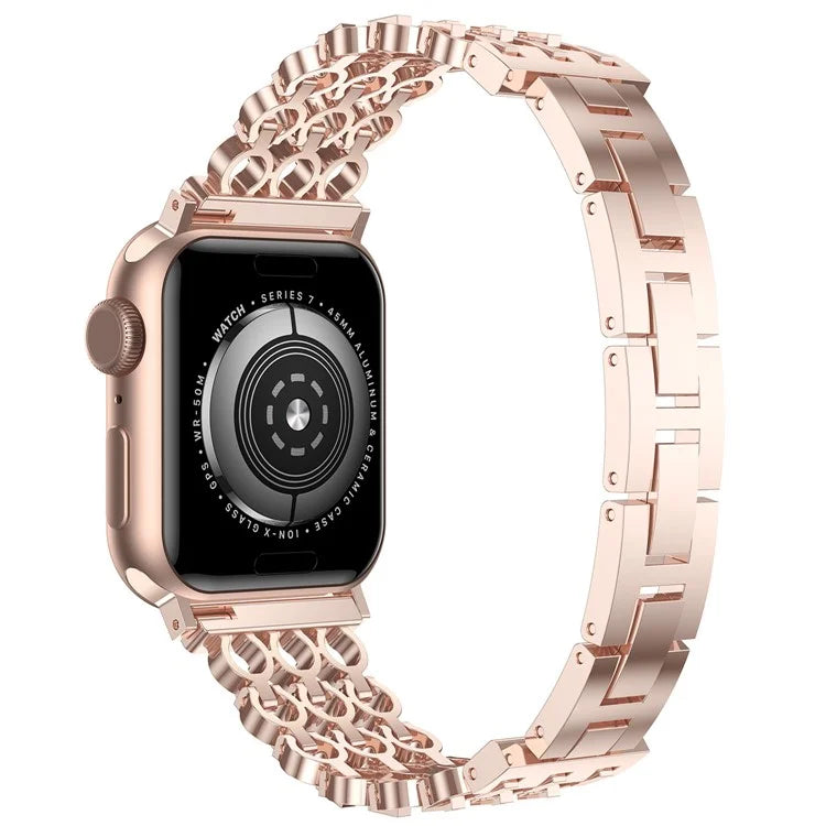 For Apple Watch Series 10 42mm / 9 8 7 41mm / SE (2023) SE (2022) SE 6 5 4 40mm / 3 2 1 38mm Zinc Alloy Band Replacement Watch Strap