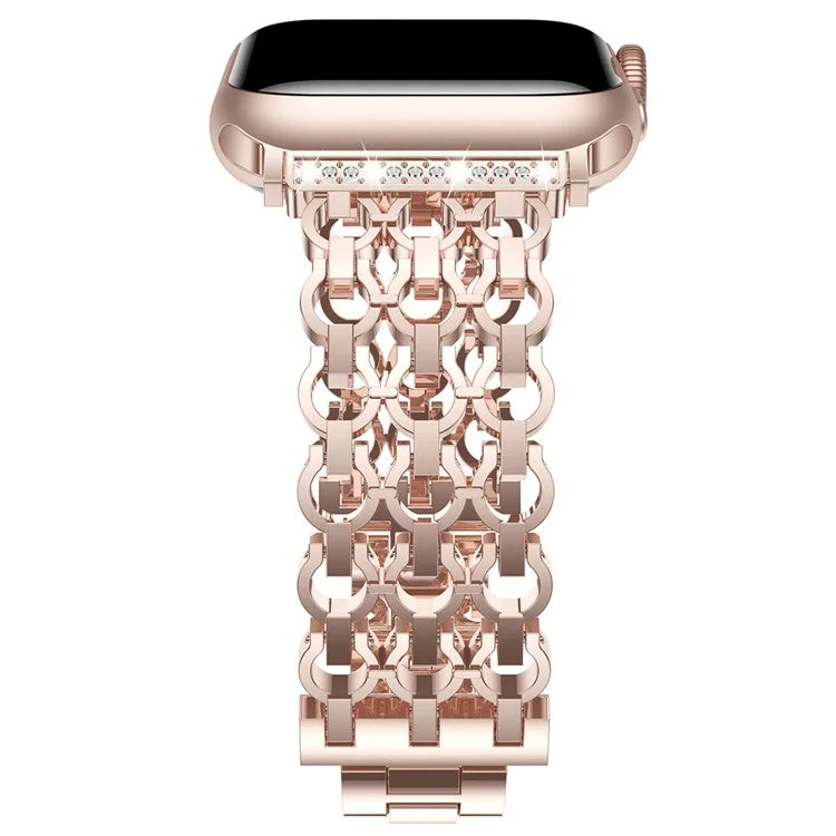 For Apple Watch Series 10 42mm / 9 8 7 41mm / SE (2023) SE (2022) SE 6 5 4 40mm / 3 2 1 38mm Zinc Alloy Band Replacement Watch Strap