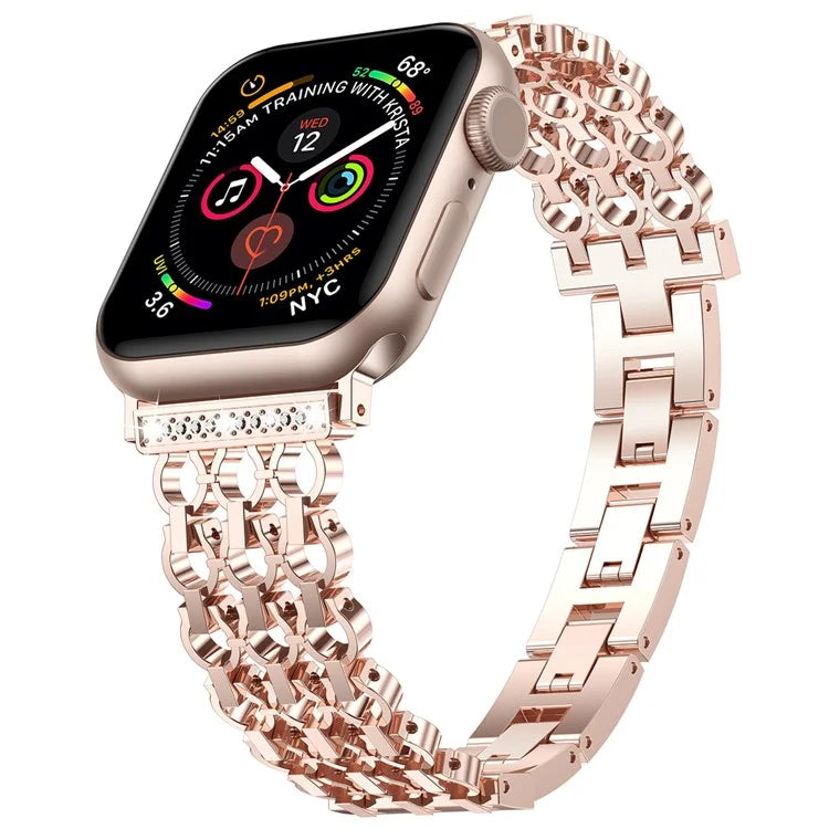 For Apple Watch Series 10 42mm / 9 8 7 41mm / SE (2023) SE (2022) SE 6 5 4 40mm / 3 2 1 38mm Zinc Alloy Band Replacement Watch Strap