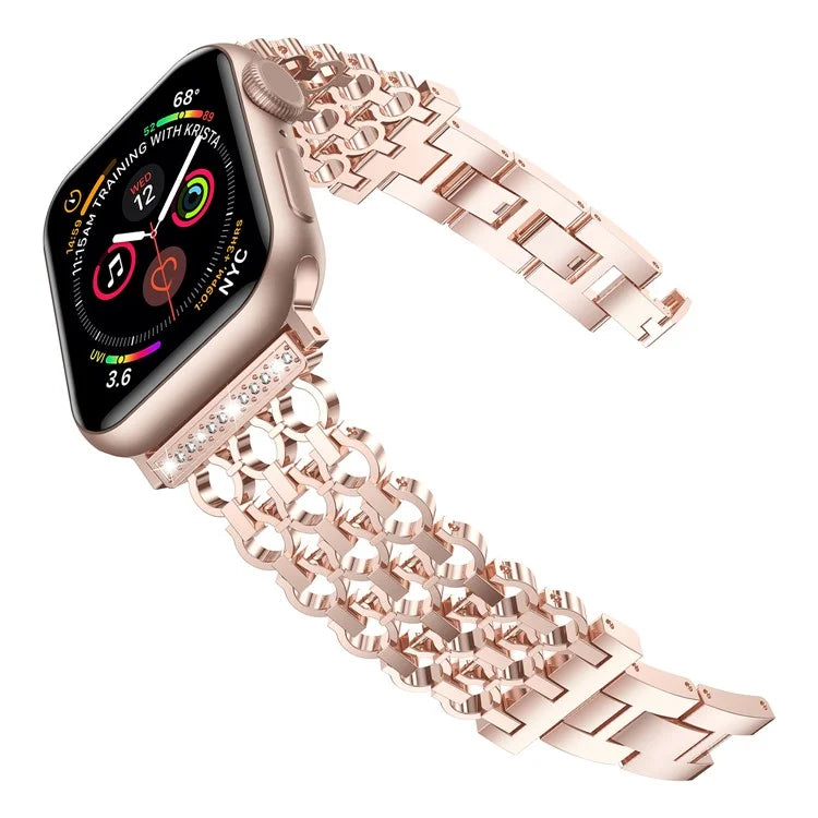 For Apple Watch Series 10 42mm / 9 8 7 41mm / SE (2023) SE (2022) SE 6 5 4 40mm / 3 2 1 38mm Zinc Alloy Band Replacement Watch Strap