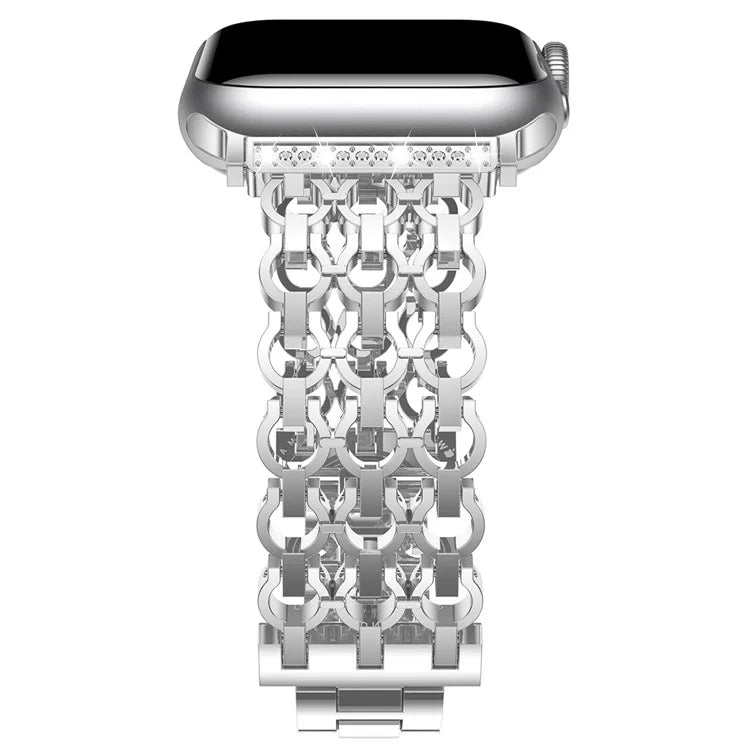 For Apple Watch Series 10 42mm / 9 8 7 41mm / SE (2023) SE (2022) SE 6 5 4 40mm / 3 2 1 38mm Zinc Alloy Band Replacement Watch Strap