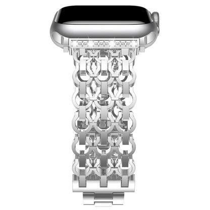 For Apple Watch Series 10 42mm / 9 8 7 41mm / SE (2023) SE (2022) SE 6 5 4 40mm / 3 2 1 38mm Zinc Alloy Band Replacement Watch Strap