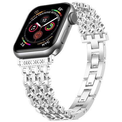 For Apple Watch Series 10 42mm / 9 8 7 41mm / SE (2023) SE (2022) SE 6 5 4 40mm / 3 2 1 38mm Zinc Alloy Band Replacement Watch Strap