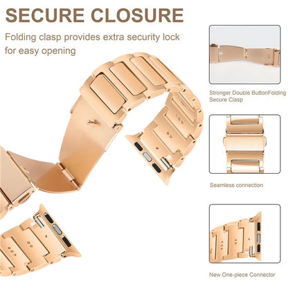 For Apple Watch Series 10 42mm / 9 8 7 41mm / SE (2023) SE (2022) SE 6 5 4 40mm / 3 2 1 38mm Sports Watch Strap Zinc Alloy Wrist Band