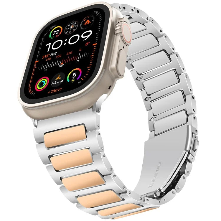 For Apple Watch Series 10 42mm / 9 8 7 41mm / SE (2023) SE (2022) SE 6 5 4 40mm / 3 2 1 38mm Sports Watch Strap Zinc Alloy Wrist Band